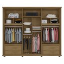 Ver imagem 5 de Guarda-roupa Casal 6 Portas 4 Gavetas Cinamomo com Grafite Canadá - Rv Móveis