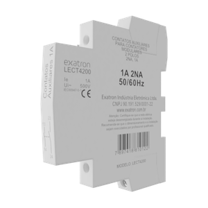 Contator Circuitos de Comando Auxiliar 2na 1a Din Bivolt Lect4200 Exatron