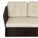 Ver imagem 3 de Conjunto New York 2 Poltronas, 1 Namoradeira em Corda Náutica, Alumínio e Mesa Tampo Madeira Cumaru