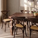 Ver imagem 4 de Cadeira Paris de Madeira de Carvalho Canela - 2 cadeiras