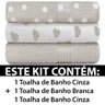 Kit 3 Toalhas de Banho 100 Algodão Prisma Dohler - 3