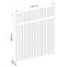 Painel Piso-teto New Interlagos Off White Madetec - 2