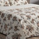 Ver imagem 3 de Cobre Leito Casal Queen Fascinio 03 Peças - Floral Tabaco