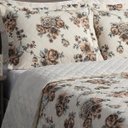 Ver imagem 2 de Cobre Leito Casal Queen Fascinio 03 Peças - Floral Tabaco