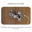 Ver imagem 5 de Guarda Roupa Solteiro Sevilha com Nicho e Espelho com Gaveteiro Suiça com Chave Cumaru 23 - Novo