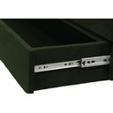 Ver imagem 3 de Recamier Puff Baú Sapateira com Gaveta 1,38cm para Cama Box Padrão - Preto