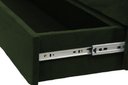 Ver imagem 3 de Recamier Puff Baú Sapateira com Gaveta 1,38cm para Cama Box Padrão - Preto