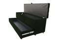 Ver imagem 1 de Recamier Puff Baú Sapateira com Gaveta 1,38cm para Cama Box Padrão - Preto