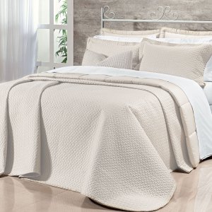 Kit Cobre Leito Tamanho Super King 400 Fios Egípcio 100% Algodão Palha 3 Peças