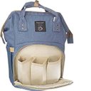 Ver imagem 2 de Bolsa Mochila Maternidade Mamãe Bebê Impermeável Azul