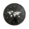 Relógio Parede Sala Escritório Cromado Mapa Continente Preto Wincy Relógio Decorativo, Relógio Parad - 2