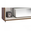 Ver imagem 3 de Rack Ópera 2.2 Off White com Freijó e Espelho - Imcal Móveis