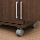 Ver imagem 4 de Armário Multiuso Chocolate 2 Portas para Lavanderia Cozinha Escritório e Organizador de Sapatos