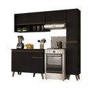 Ver imagem 3 de Armário de Cozinha Completa Atlanta Slim Preto Touch