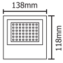 Ver imagem 2 de Refletor Branco Led 50w 6000k Bivolt Ip66 13cm