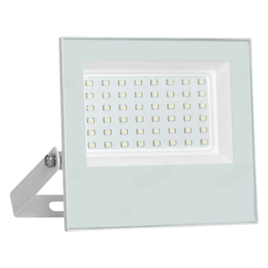 Refletor Branco Led 50w 6000k Bivolt Ip66 13cm