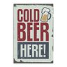 Placa Decorativa em MDF Cold Beer Here 20x30 - 1
