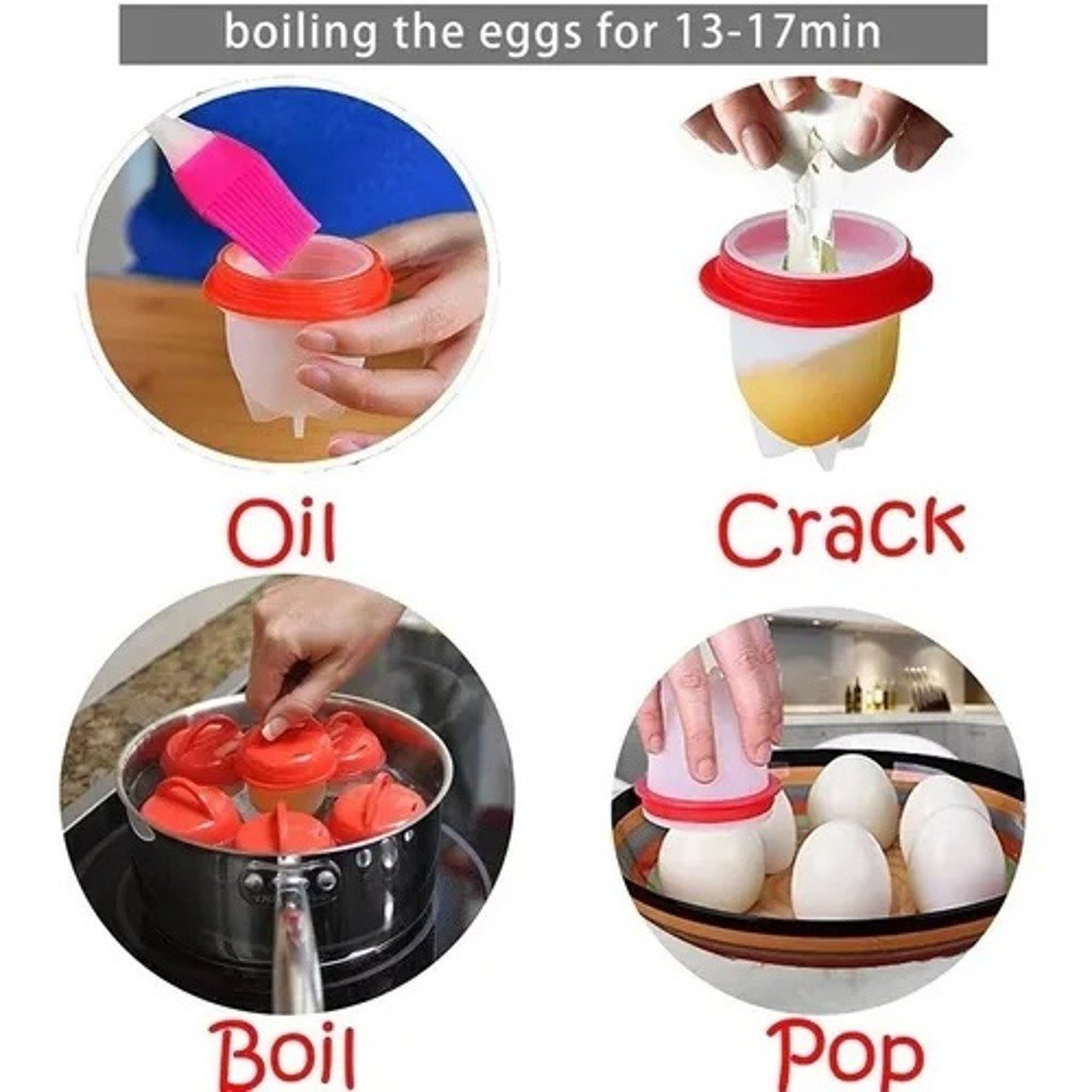 Formas De Silicone Cozinhar Ovos F Cil E R Pido Formas Egg