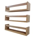 Ver imagem 2 de Prateleira Nicho Porta Livro Quarto Infantil Mdf Madeira 3un 55cm