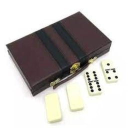 Domino com Maleta 28 Peças Jogo Profissional Completo Diversao Lazer - 5
