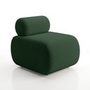 Ver imagem 6 de Poltrona Decorativa para Sala KIT2 Orgânica 60 cm Base Fixa Nara Bouclê D03 - D'Rossi