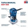 Tupia Laminadora 6mm 550w Gkf 550 Bosch - 5