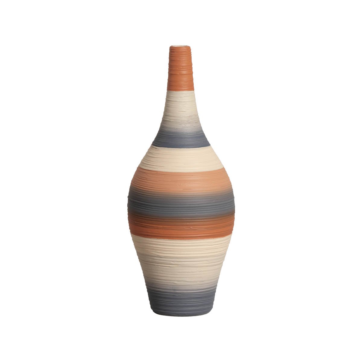 Vasos Decorativos de Cerâmica Trio de Garrafas Styllo Falésias Joelma Decorações - 4