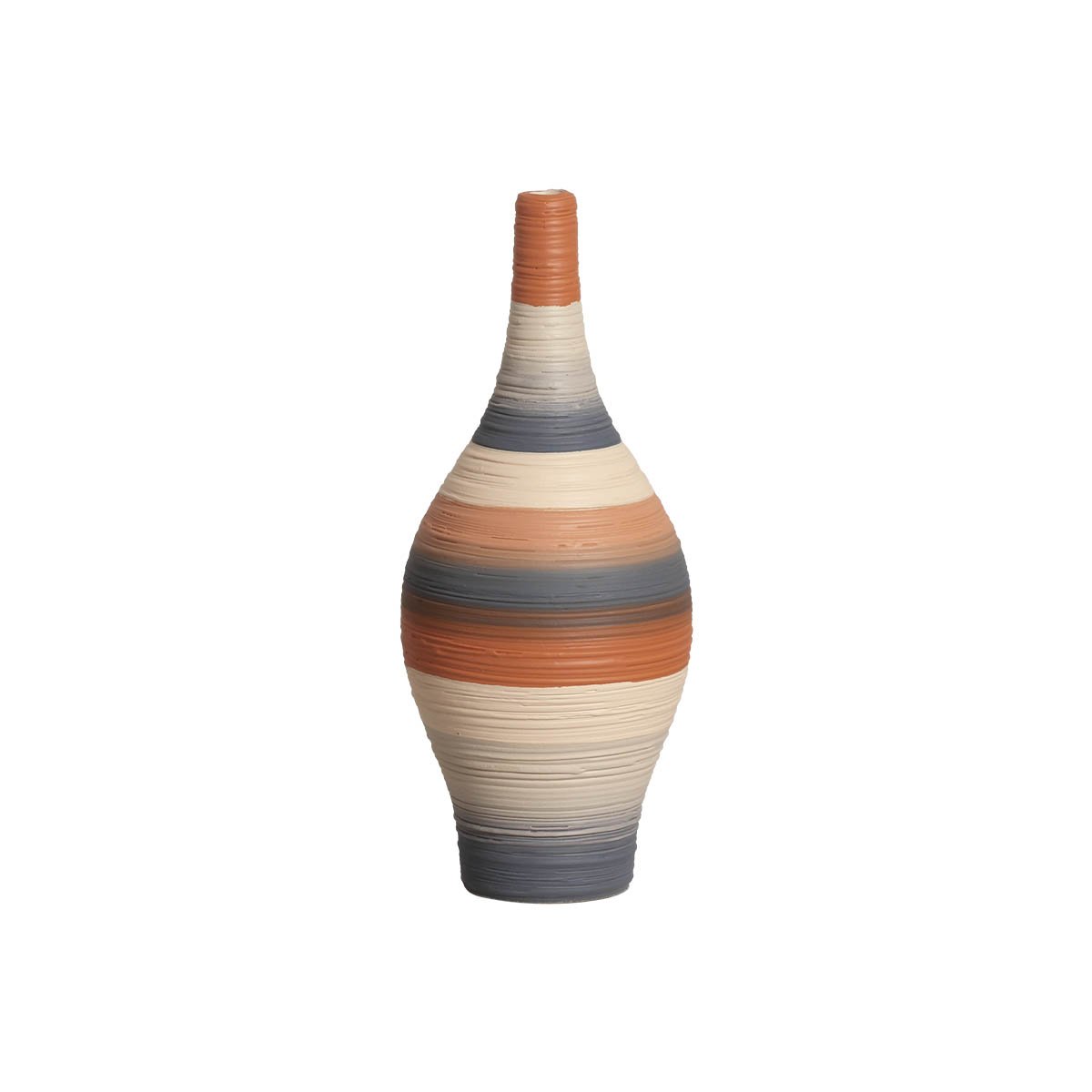 Vasos Decorativos de Cerâmica Trio de Garrafas Styllo Falésias Joelma Decorações - 6