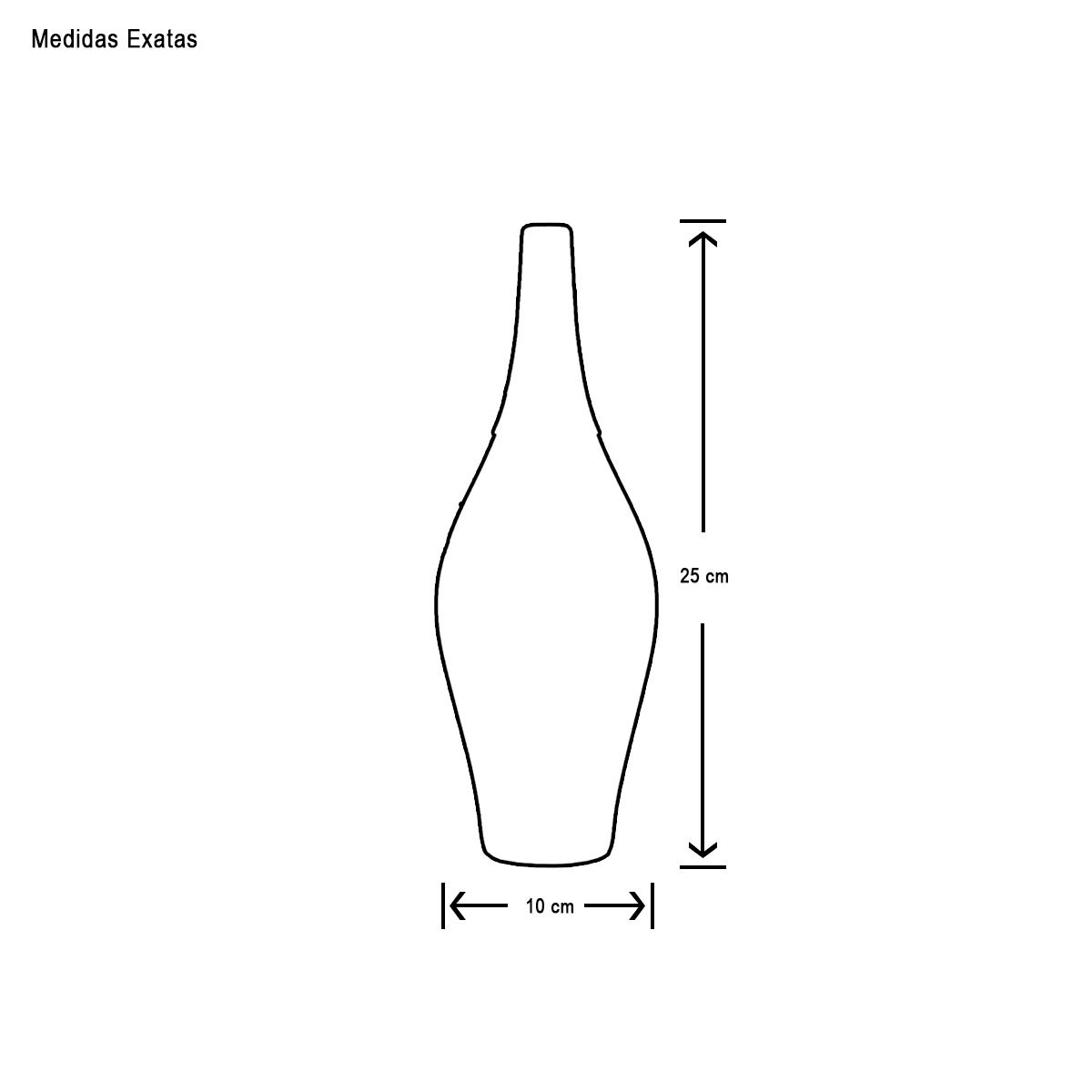 Vasos Decorativos de Cerâmica Trio de Garrafas Styllo Falésias Joelma Decorações - 7