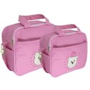 Ver imagem 1 de Bolsa Maternidade Premium Rosa 2 Peças