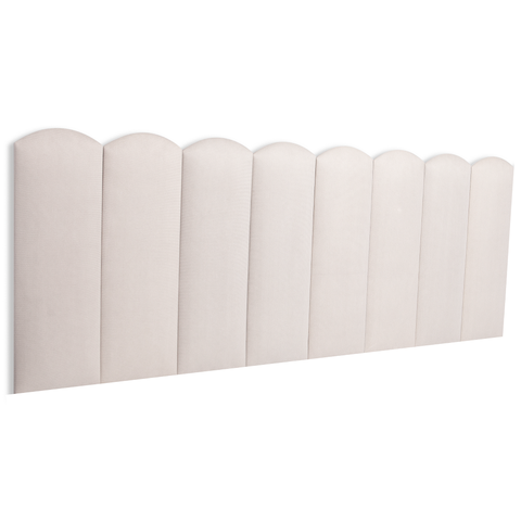 Cabeceira Queen Modulada Nuvem Cama Box Suede Creme