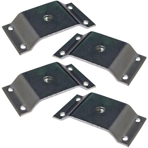 Kit 4 Chapinhas Elevada Pés Palito Rosca 5/16 Zincado