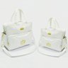 Kit Bolsa Bebê Branco Maternidade Unissex Enxoval 7ol02 - 1