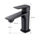 Ver imagem 5 de Torneira Misturador de Mesa Monocomando para Cuba Lavatório Banheiro Lavabo Pia Preta Luxo Metal Pmx
