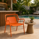 Ver imagem 1 de Poltrona para Jardim 76cm x 62cm Enjoy Laranja/Pêssego