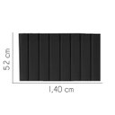 Ver imagem 2 de Painel Estofada Carla 140CM Casal Courino Preto - D A DECOR