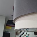 Ver mais imagens de Lustre Pendente Cilíndrico Vivare Md-4383 Cúpula em Tecido 45x25cm - Bivolt Lustres Vivare Canopla P