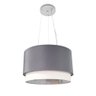 Lustre Pendente Cilíndrico Vivare Md-4383 Cúpula em Tecido 45x25cm - Bivolt Lustres Vivare Canopla P - 4