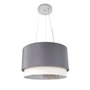 Ver imagem 4 de Lustre Pendente Cilíndrico Vivare Md-4383 Cúpula em Tecido 45x25cm - Bivolt Lustres Vivare Canopla P