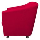 Ver imagem 4 de Kit 2 Poltronas Decorativa para Escritório e Sala de Estar Tilla Tecido Suede Vermelho