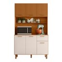 Ver imagem 6 de Kit Cozinha New Livia 6 Portas 1 Gaveta MDF-MDP 110cm Pallazio
