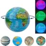 Globo Terrestre Iluminado Giratorio Luminaria Mapa Mundi Led Infantil Gira Automatico Decoração - 4