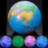 Globo Terrestre Iluminado Giratorio Luminaria Mapa Mundi Led Infantil Gira Automatico Decoração - 6