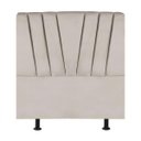 Ver imagem 1 de Cabeceira Estofada Cama Box Solteiro 100 Cm Ariel Suede:bege