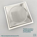 Ver imagem 5 de Tampão de Caixa Sifonada Inox 15x15 Tampa Ralo Grelha 15cm