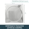 Tampão de Caixa Sifonada Inox 15x15 Tampa Ralo Grelha 15cm - 3