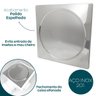 Tampão de Caixa Sifonada Inox 15x15 Tampa Ralo Grelha 15cm - 4