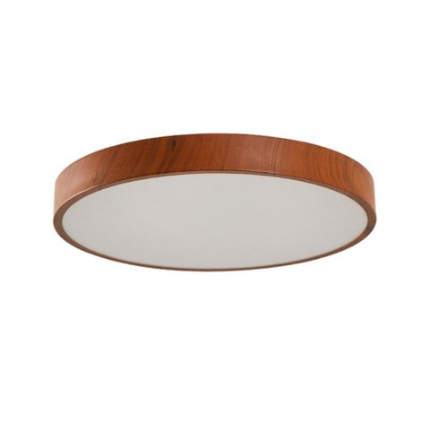 Plafon Moderno Sobrepor Oris 40cm Led 3000k Imbuia Nordecor