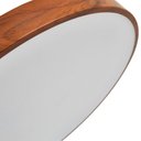 Ver imagem 2 de Plafon Moderno Sobrepor Oris 40cm Led 3000k Imbuia Nordecor