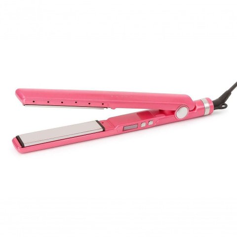 Prancha de Cabelo Pró Titanium Placas Titânio 230°C Infravermelho Rosa Aquilae Bivolt